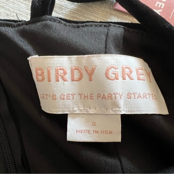 Birdy grey Ash velvet dress Ladies size small Black classic stretch gown - Picture 6 of 9